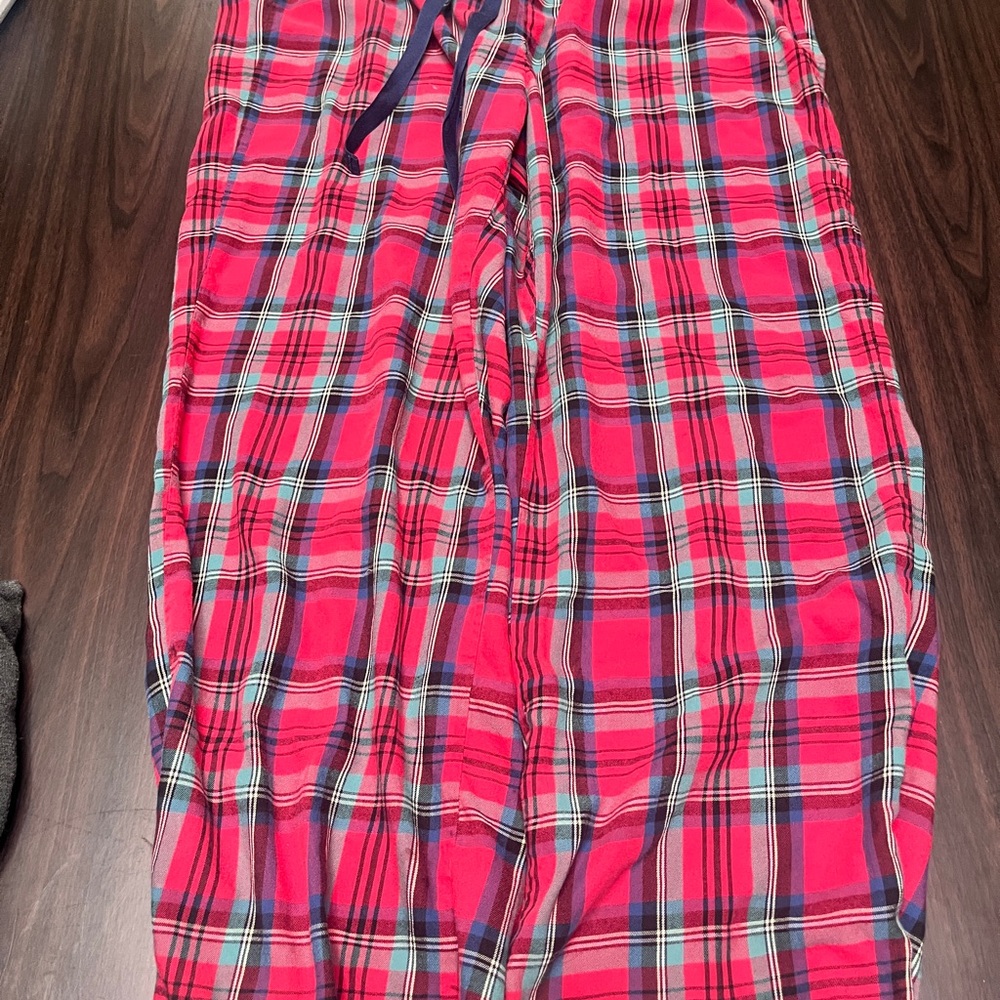 Victoria's Secret Red and Blue Plaid Pajama Pants